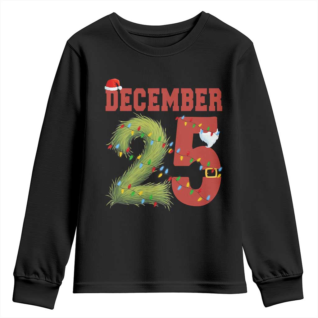 Christmas December 25 Youth Sweatshirt Family Holiday Xmas TS14 Black Print Your Wear