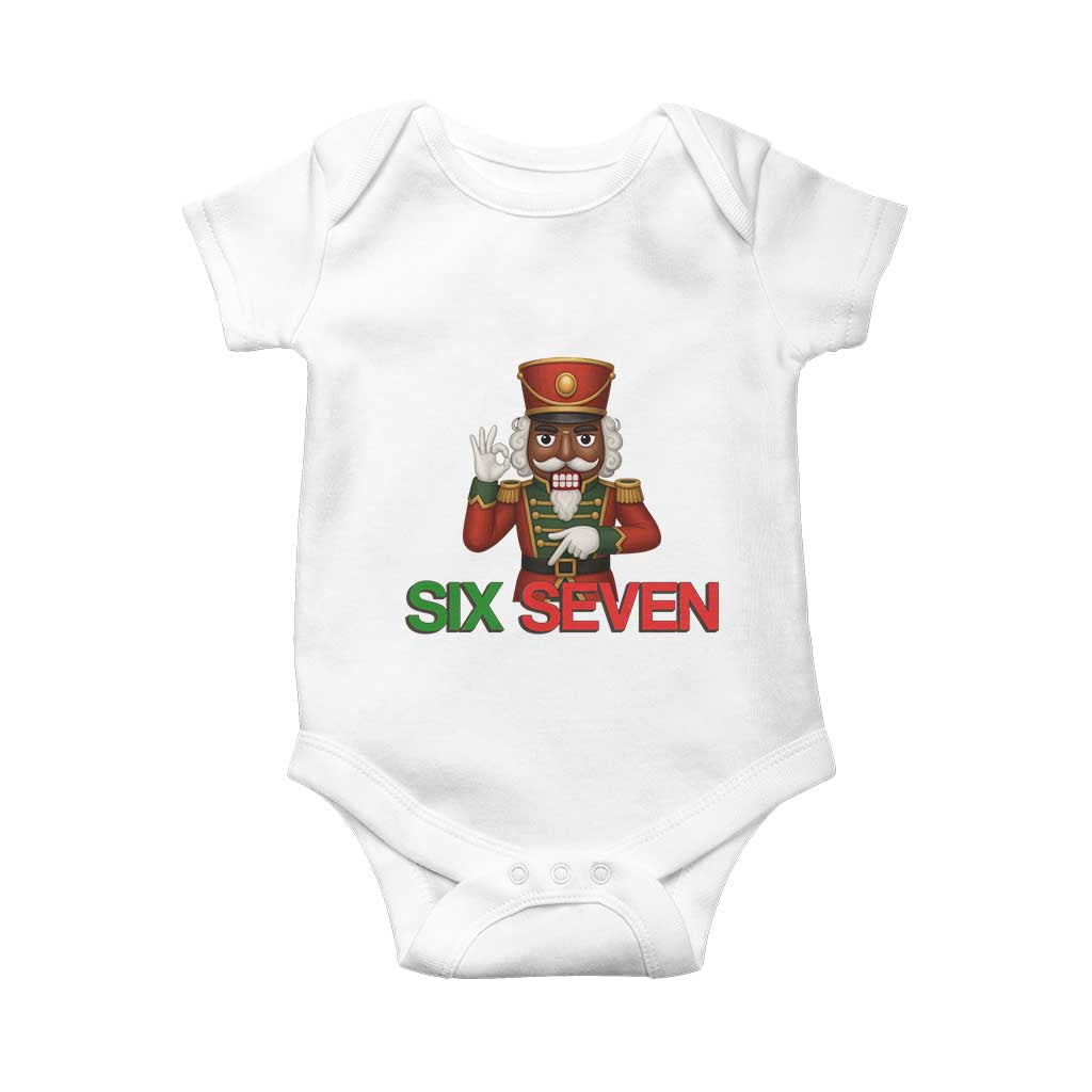 67 Six Seven Black Nutcracker Christmas Meme Baby Onesie TS14 White Print Your Wear
