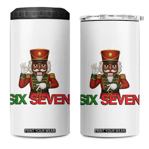 67 Six Seven Black Nutcracker Christmas Meme 4 in 1 Can Cooler Tumbler TS14 One Size: 16 oz White Print Your Wear