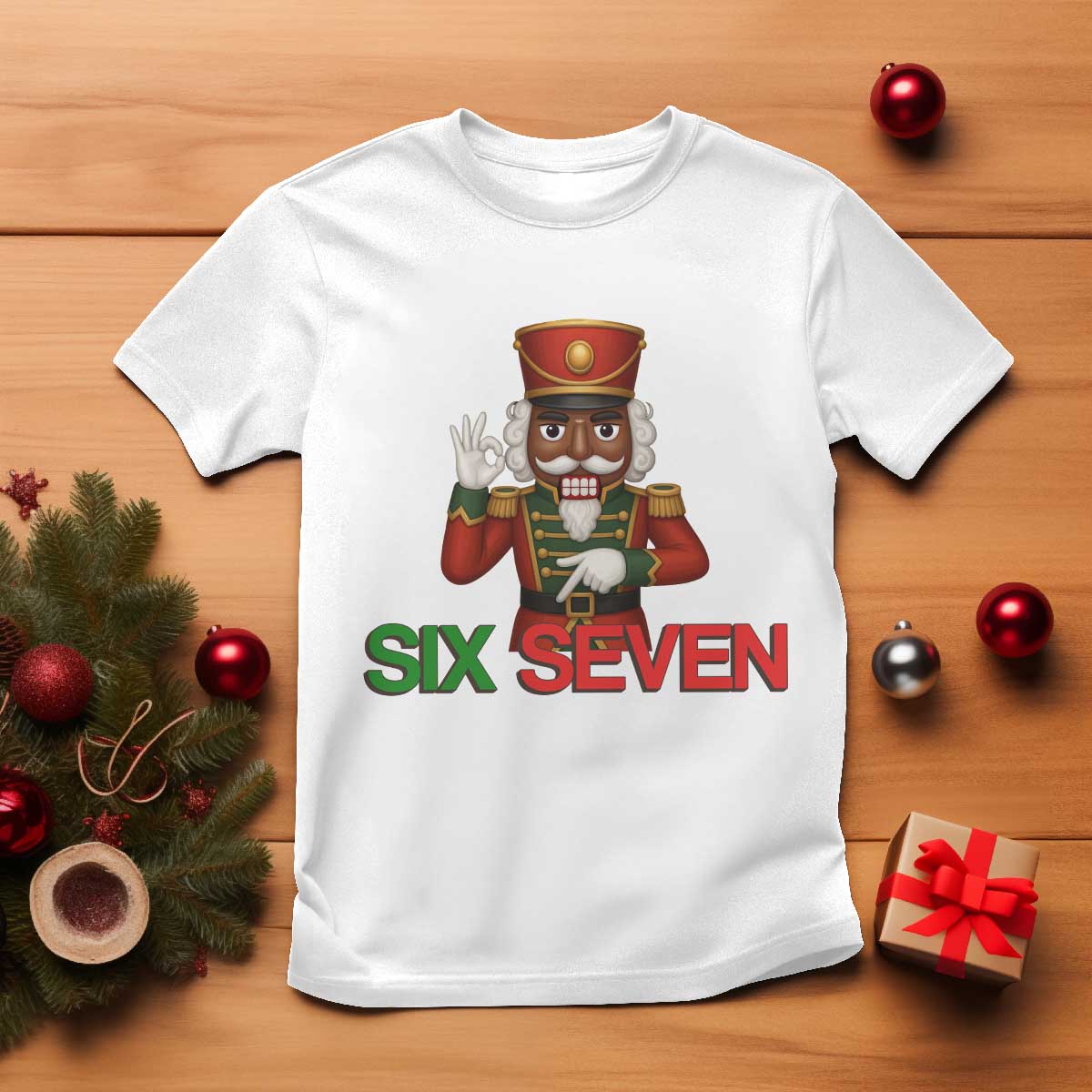 67 Six Seven Black Nutcracker Christmas Meme T Shirt TS14 White Print Your Wear