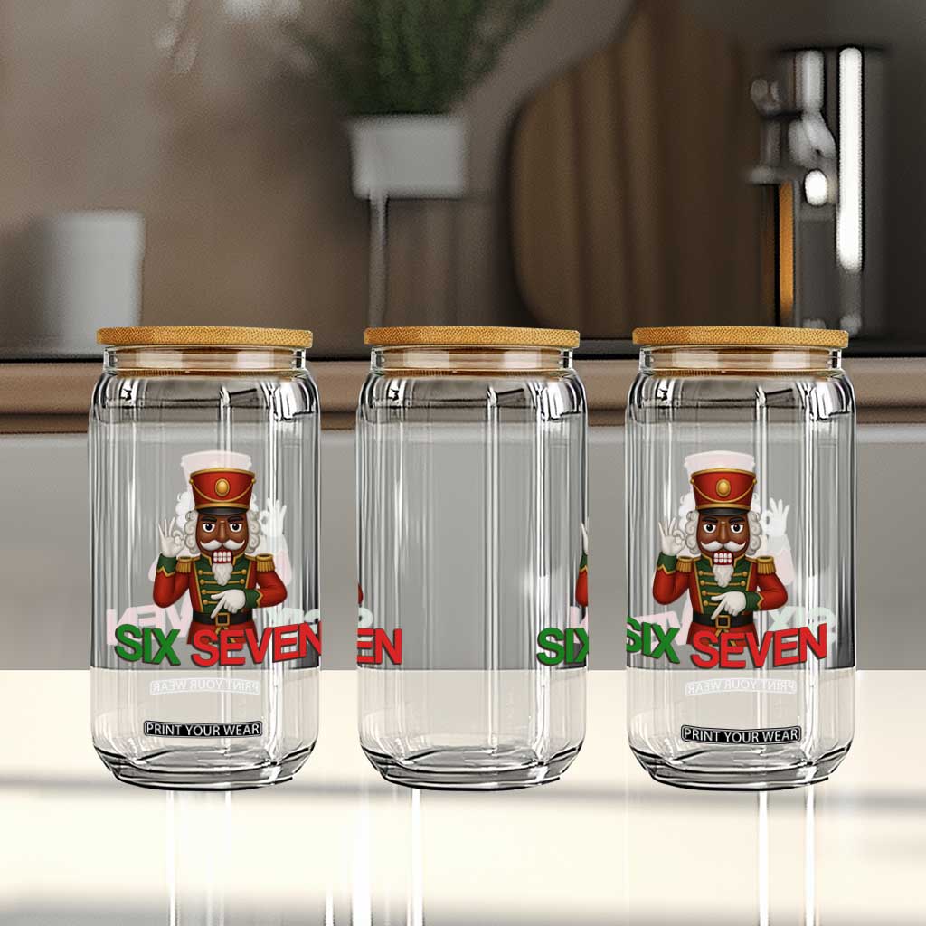 67 Six Seven Black Nutcracker Christmas Meme Glass Can TS14 Print Your Wear