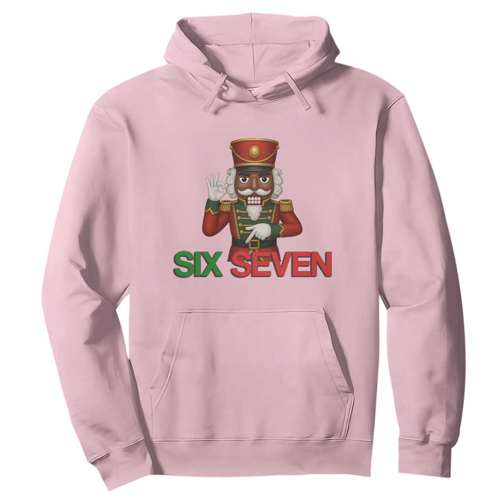 67 Six Seven Black Nutcracker Christmas Meme Hoodie TS14 Light Pink Print Your Wear