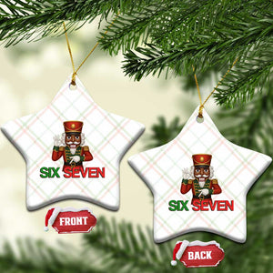67 Six Seven Black Nutcracker Christmas Meme Ceramic Ornament TS14 Print Your Wear