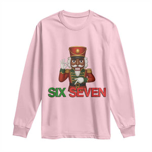 67 Six Seven Black Nutcracker Christmas Meme Long Sleeve Shirt TS14 Light Pink Print Your Wear