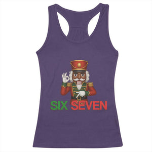 67 Six Seven Black Nutcracker Christmas Meme Racerback Tank Top - Print Your Wear