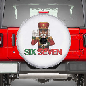 67 Six Seven Black Nutcracker Christmas Meme Spare Tire Cover TS14 White Print Your Wear