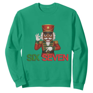 67 Six Seven Black Nutcracker Christmas Meme Sweatshirt TS14 Irish Green Print Your Wear