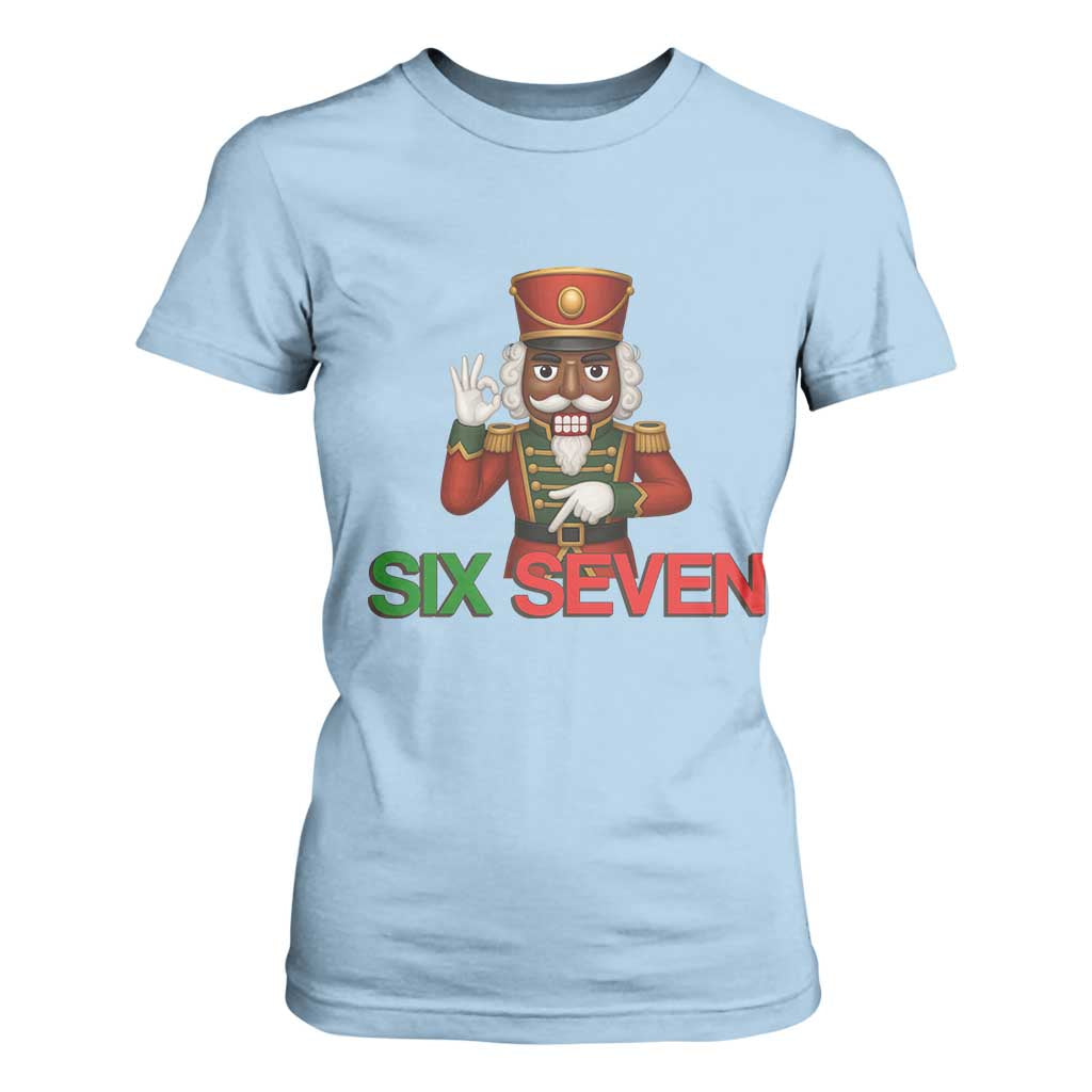 67 Six Seven Black Nutcracker Christmas Meme T Shirt For Women TS14 Light Blue Print Your Wear