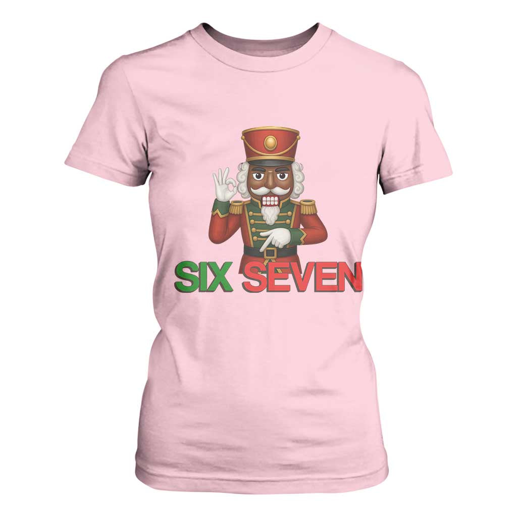 67 Six Seven Black Nutcracker Christmas Meme T Shirt For Women TS14 Light Pink Print Your Wear