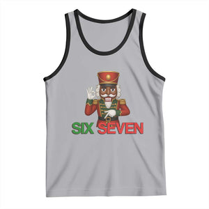 67 Six Seven Black Nutcracker Christmas Meme Tank Top TS14 Athletic Heather Black Print Your Wear