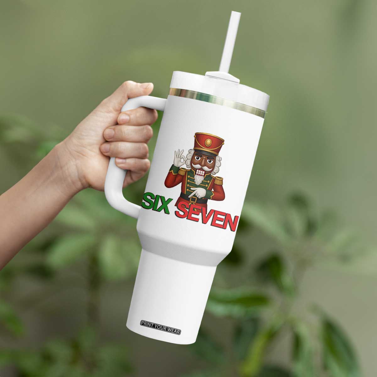 67 Six Seven Black Nutcracker Christmas Meme Tumbler With Handle TS14 Print Your Wear