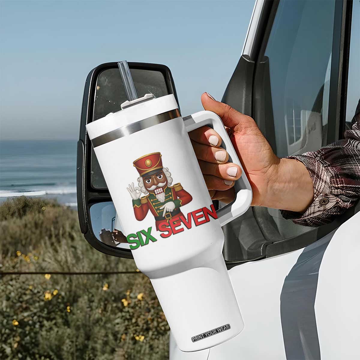 67 Six Seven Black Nutcracker Christmas Meme Tumbler With Handle TS14 Print Your Wear