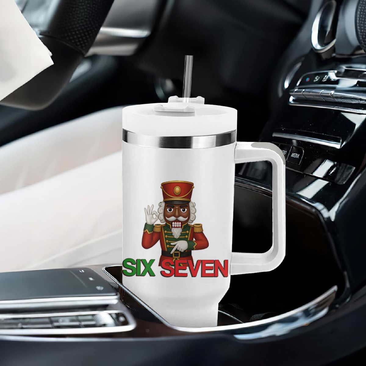 67 Six Seven Black Nutcracker Christmas Meme Tumbler With Handle TS14 Print Your Wear