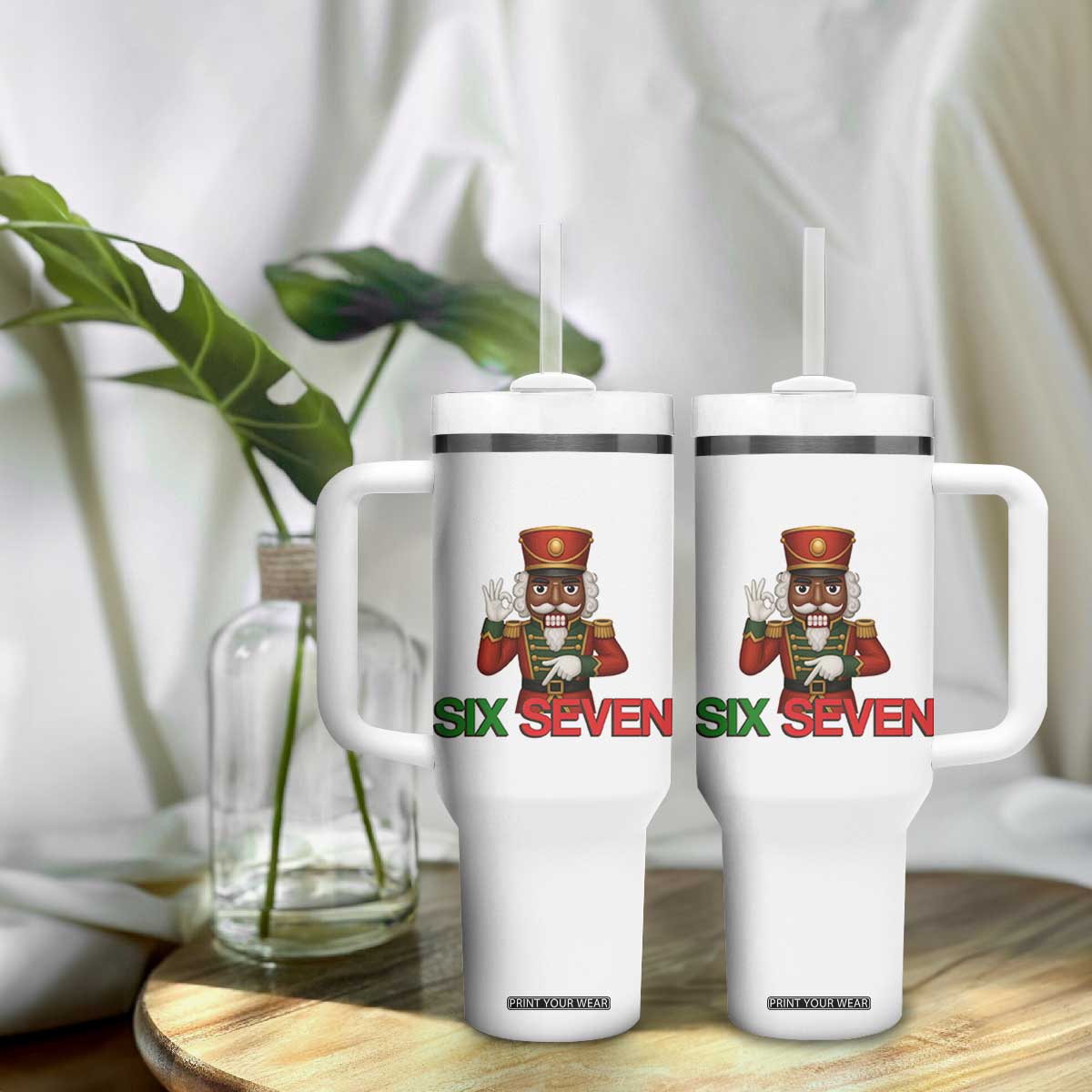 67 Six Seven Black Nutcracker Christmas Meme Tumbler With Handle TS14 Print Your Wear
