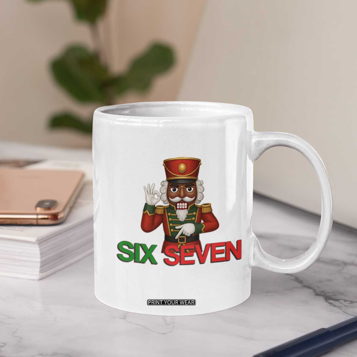 67 Six Seven Black Nutcracker Christmas Meme Coffee Mug TS14 Print Your Wear