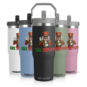 67 Six Seven Black Nutcracker Christmas Meme Flip Straw Tumbler TS14 Print Your Wear