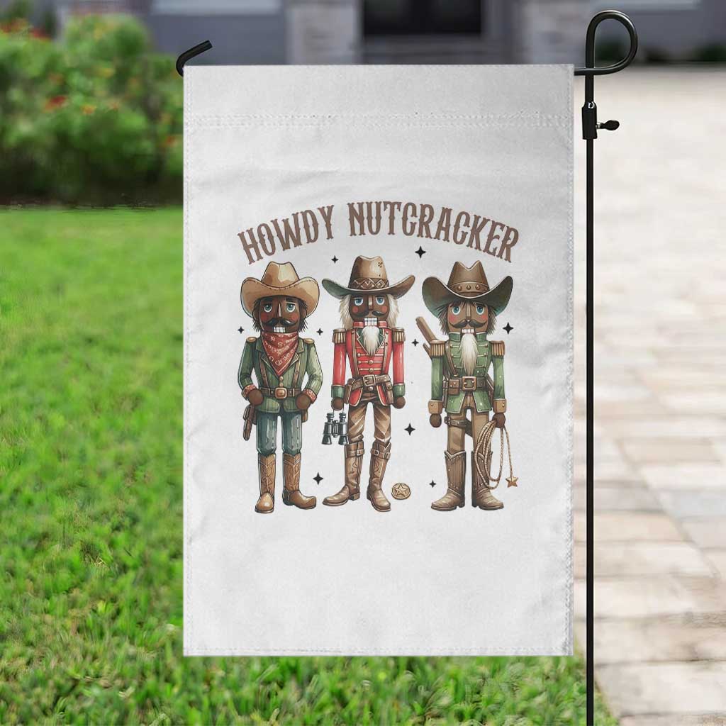 Nutcracker Cowboy Christmas Western Country Howdy Garden Flag TS14 Print Your Wear