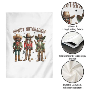 Nutcracker Cowboy Christmas Western Country Howdy Garden Flag TS14 Print Your Wear