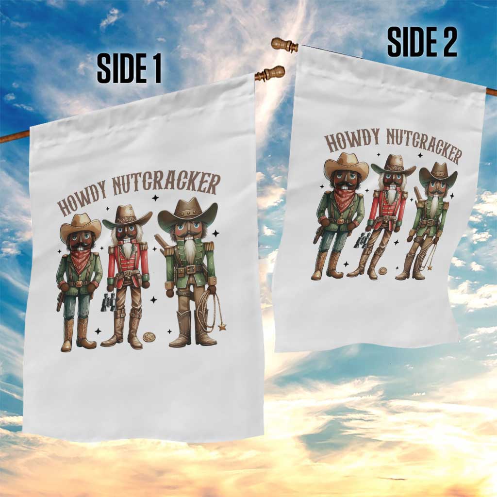 Nutcracker Cowboy Christmas Western Country Howdy Garden Flag TS14 Print Your Wear