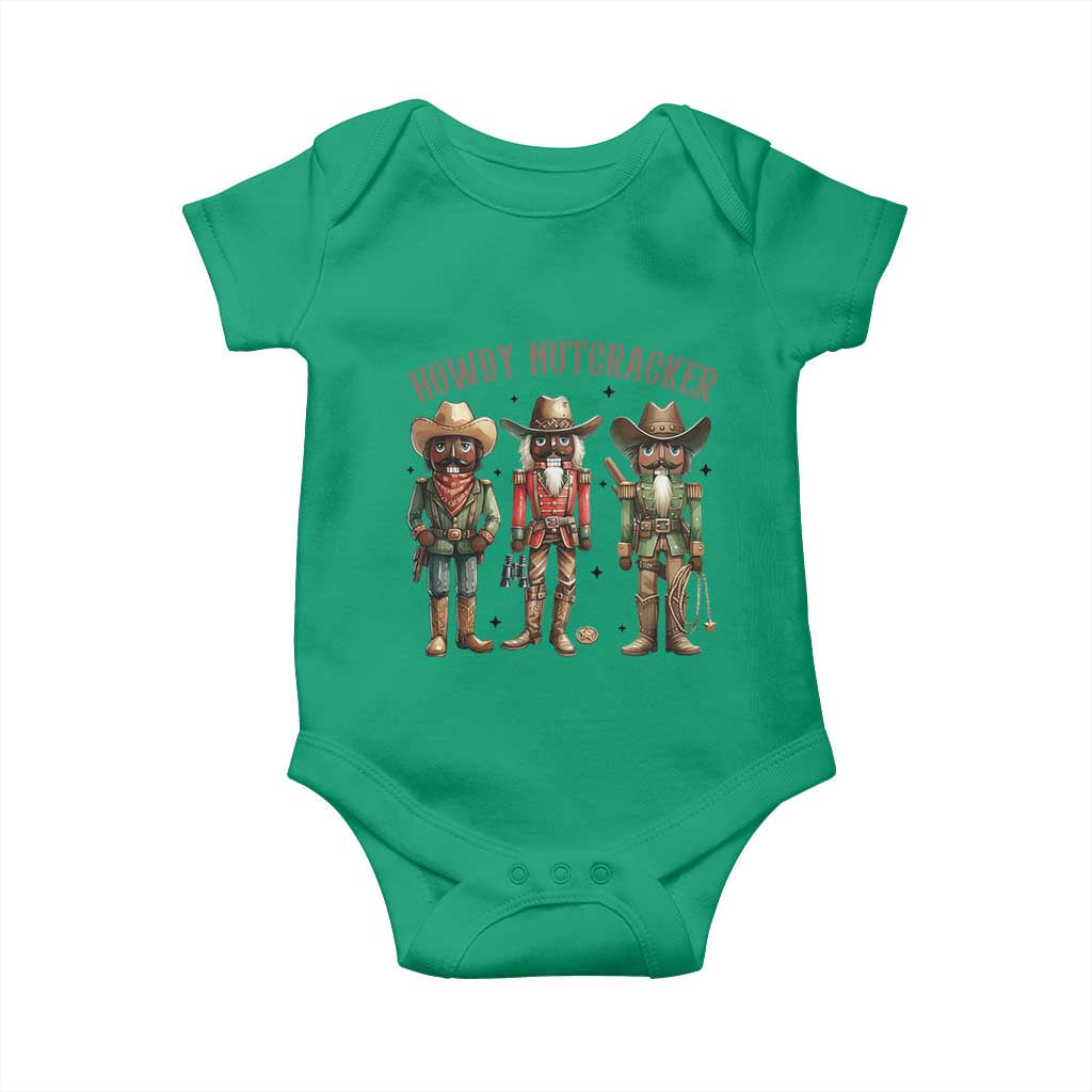 Nutcracker Cowboy Christmas Western Country Howdy Baby Onesie TS14 Irish Green Print Your Wear