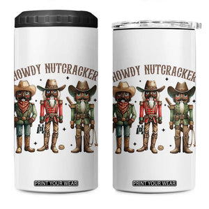 Nutcracker Cowboy Christmas Western Country Howdy 4 in 1 Can Cooler Tumbler TS14 One Size: 16 oz White Print Your Wear