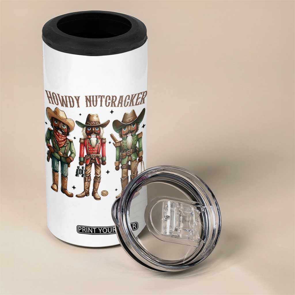 Nutcracker Cowboy Christmas Western Country Howdy 4 in 1 Can Cooler Tumbler TS14 Print Your Wear