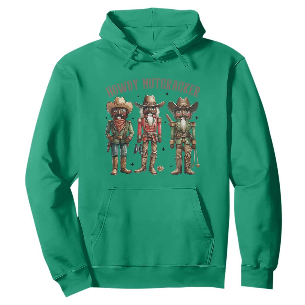 Nutcracker Cowboy Christmas Western Country Howdy Hoodie TS14 Irish Green Print Your Wear