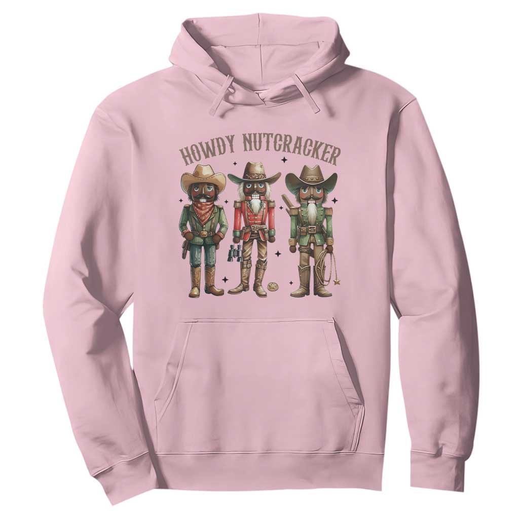 Nutcracker Cowboy Christmas Western Country Howdy Hoodie TS14 Light Pink Print Your Wear