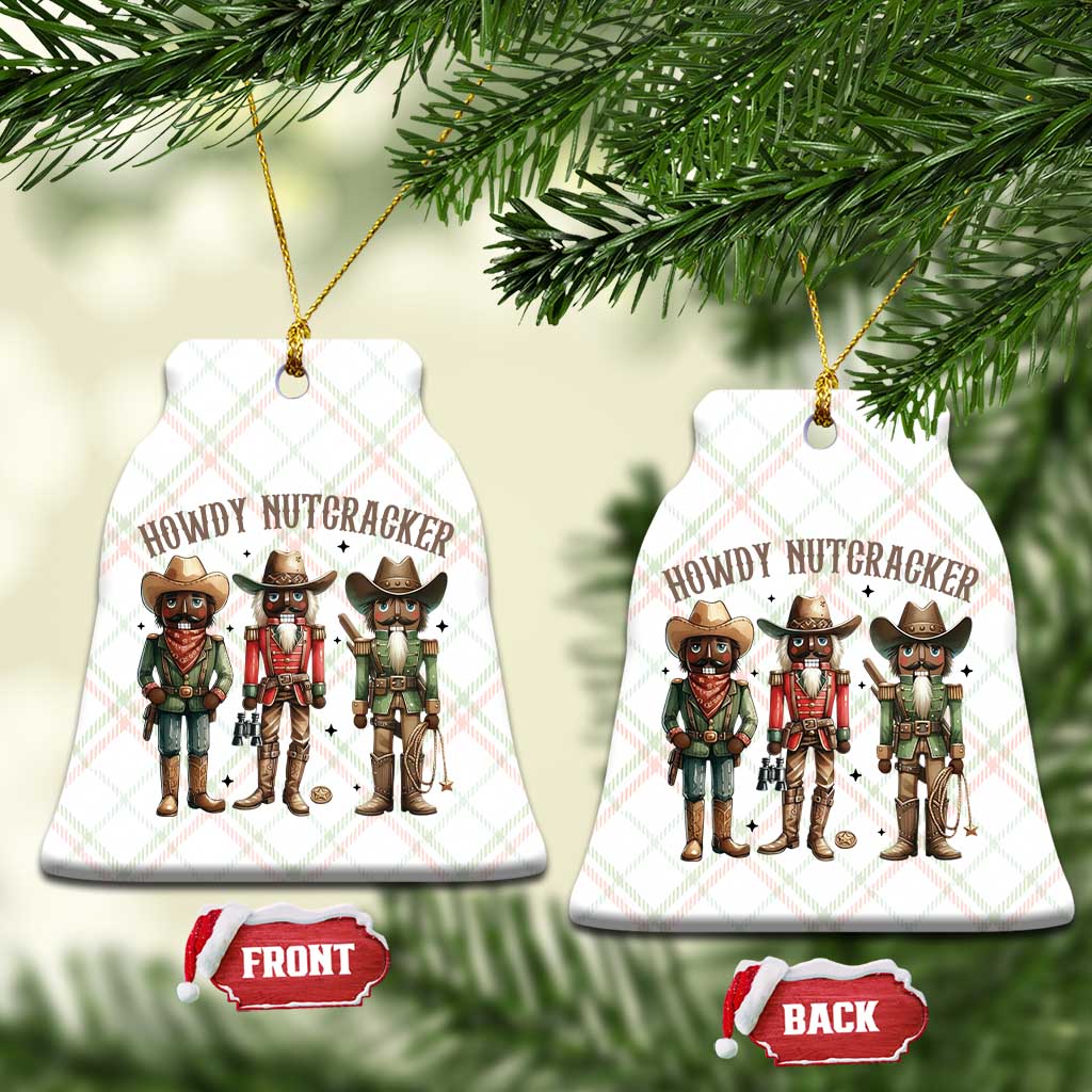 Nutcracker Cowboy Christmas Western Country Howdy Ceramic Ornament TS14 Print Your Wear