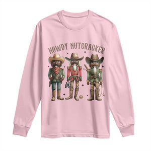 Nutcracker Cowboy Christmas Western Country Howdy Long Sleeve Shirt TS14 Light Pink Print Your Wear