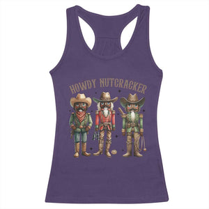 Nutcracker Cowboy Christmas Western Country Howdy Racerback Tank Top - Print Your Wear