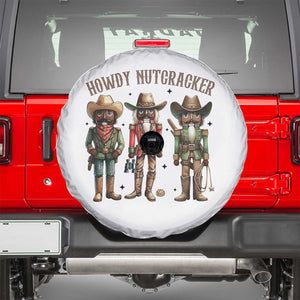 Nutcracker Cowboy Christmas Western Country Howdy Spare Tire Cover TS14 White Print Your Wear