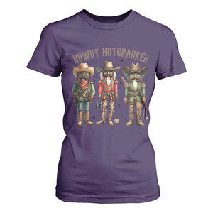 Nutcracker Cowboy Christmas Western Country Howdy T Shirt For Women TS14 Purple Print Your Wear