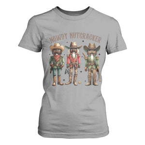 Nutcracker Cowboy Christmas Western Country Howdy T Shirt For Women TS14 Sport Gray Print Your Wear