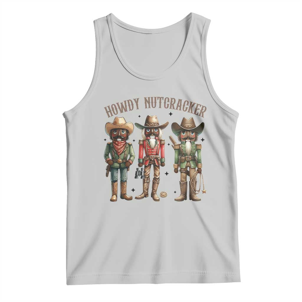 Nutcracker Cowboy Christmas Western Country Howdy Tank Top TS14 Ash Print Your Wear