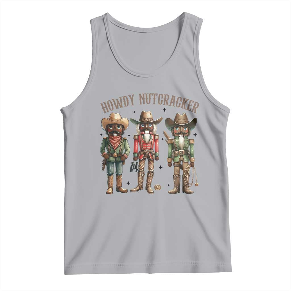 Nutcracker Cowboy Christmas Western Country Howdy Tank Top TS14 Athletic Heather Print Your Wear