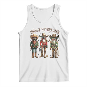 Nutcracker Cowboy Christmas Western Country Howdy Tank Top TS14 White Print Your Wear