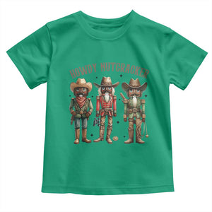 Nutcracker Cowboy Christmas Western Country Howdy Toddler T Shirt TS14 Irish Green Print Your Wear