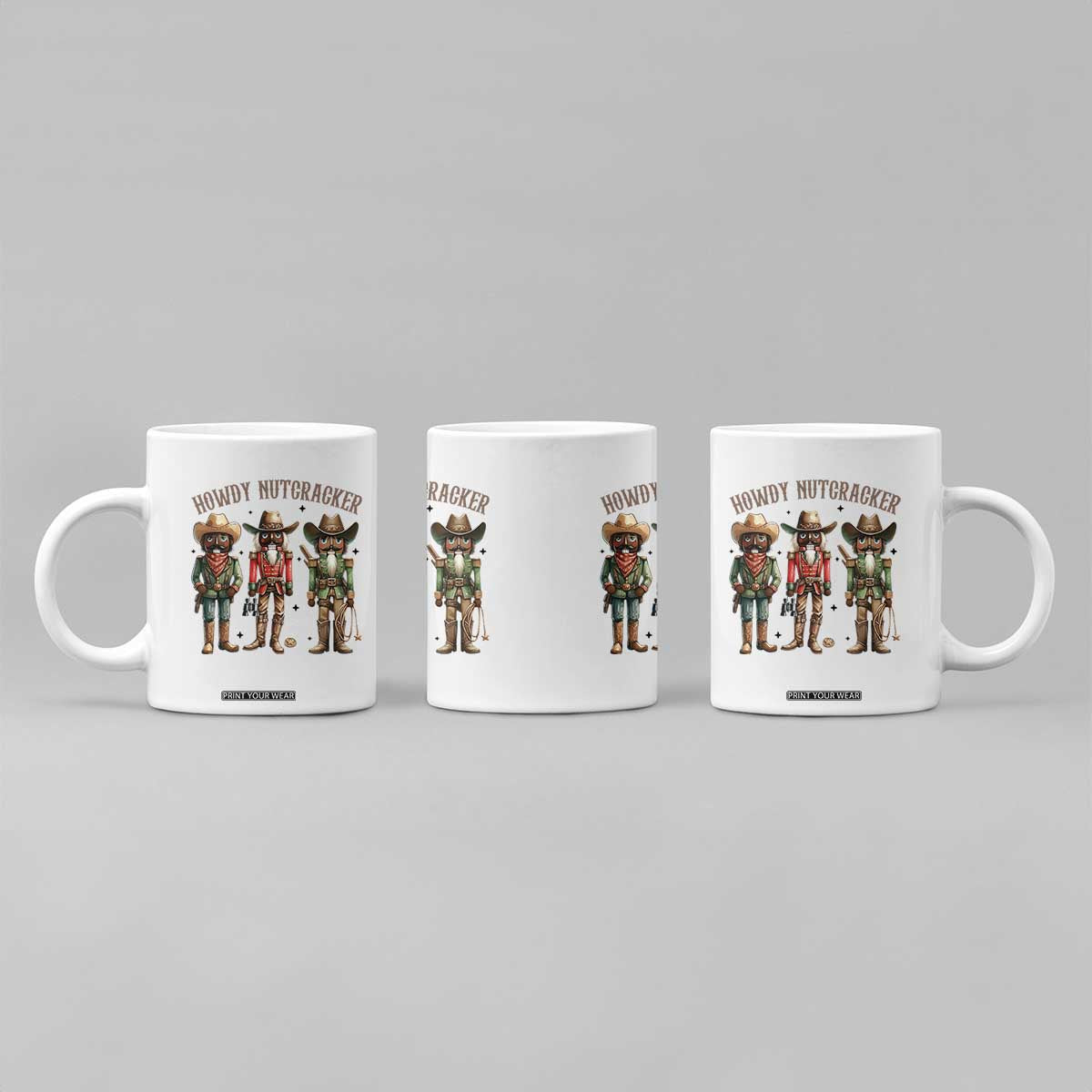 Nutcracker Cowboy Christmas Western Country Howdy Coffee Mug TS14 Print Your Wear