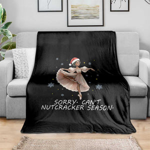 Black Nutcracker Ballet Christmas Throw Blanket TS14 Print Your Wear