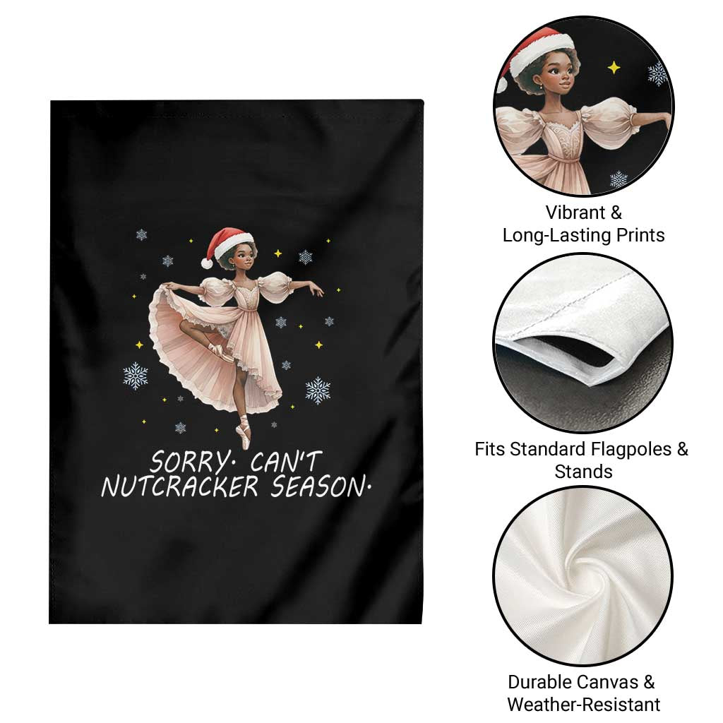 Black Nutcracker Ballet Christmas Garden Flag TS14 Print Your Wear