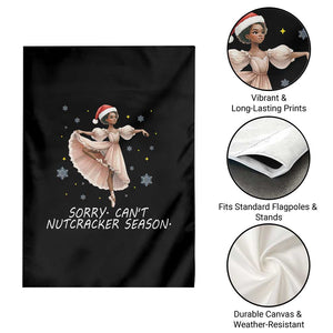 Black Nutcracker Ballet Christmas Garden Flag TS14 Print Your Wear