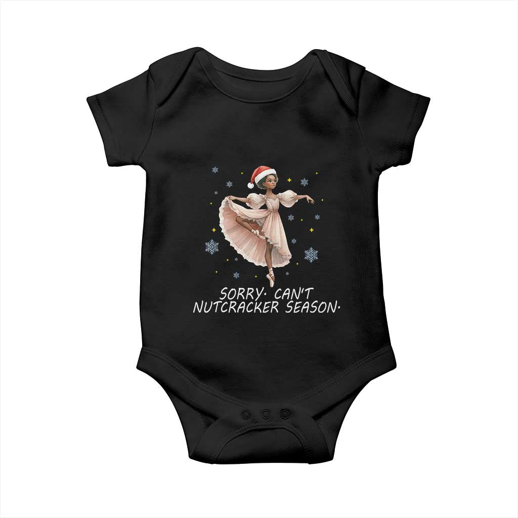 Black Nutcracker Ballet Christmas Baby Onesie TS14 Black Print Your Wear