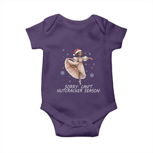 Black Nutcracker Ballet Christmas Baby Onesie TS14 Purple Print Your Wear
