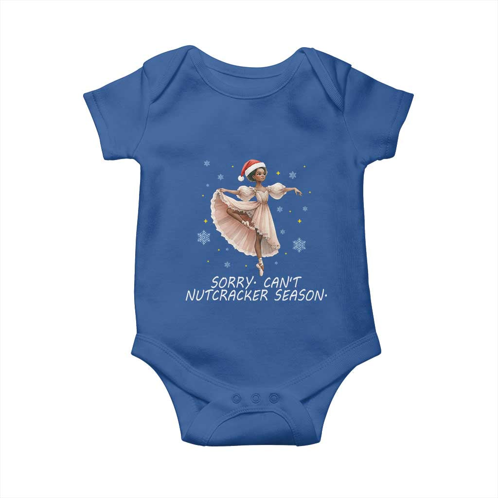Black Nutcracker Ballet Christmas Baby Onesie TS14 Royal Blue Print Your Wear