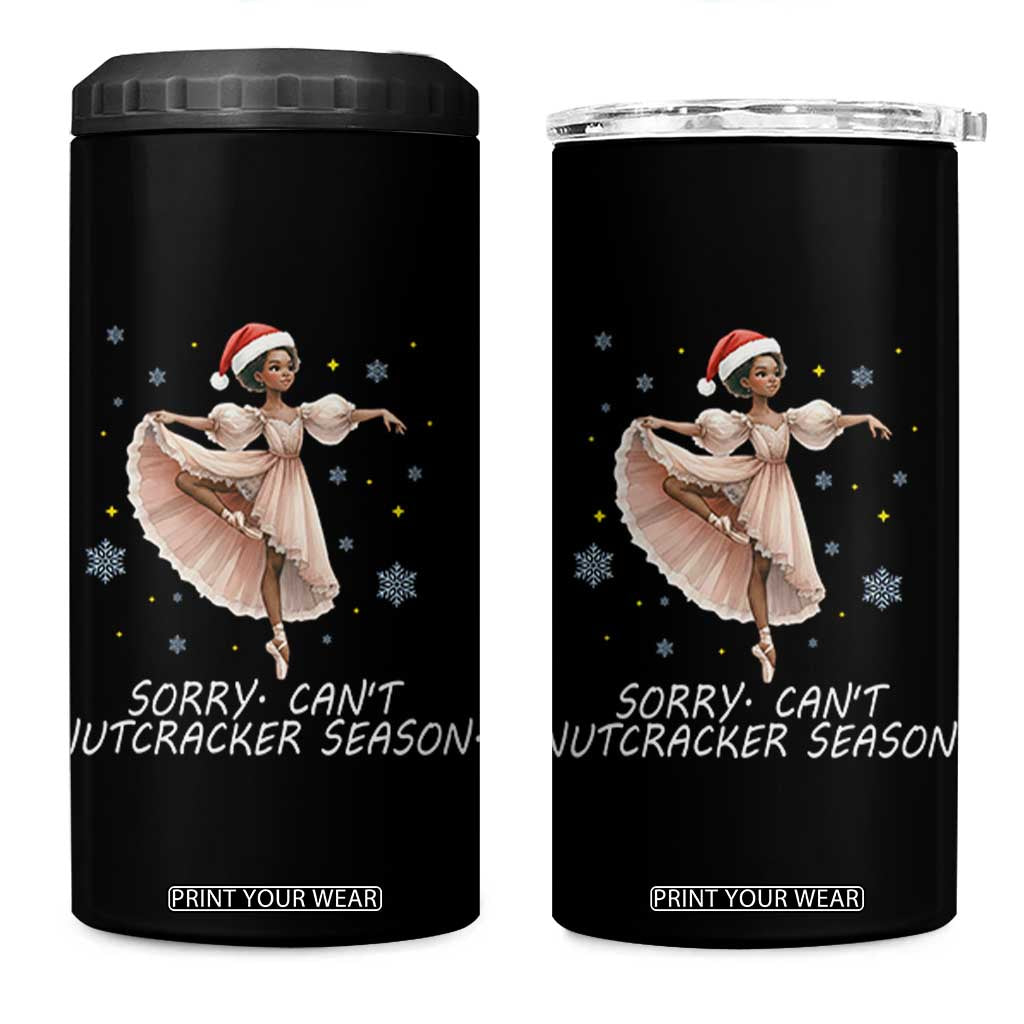 Black Nutcracker Ballet Christmas 4 in 1 Can Cooler Tumbler TS14 One Size: 16 oz Black Print Your Wear