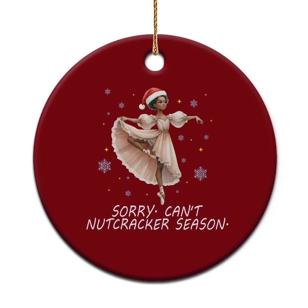 Black Nutcracker Ballet Christmas Ceramic Ornament TS14 1pc Red Print Your Wear