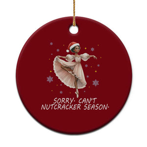 Black Nutcracker Ballet Christmas Ceramic Ornament TS14 1pc Red Print Your Wear