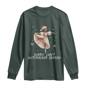 Black Nutcracker Ballet Christmas Long Sleeve Shirt TS14 Dark Forest Green Print Your Wear