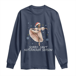 Black Nutcracker Ballet Christmas Long Sleeve Shirt TS14 Navy Print Your Wear